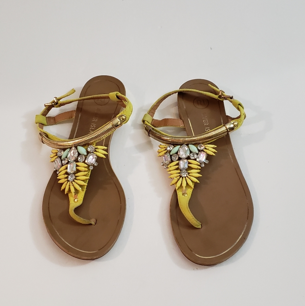 River Island Sandals Jewels Sz 6/37